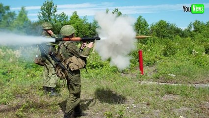 An exact hit in an armored personnel carrier from an RPG-18 hit the video