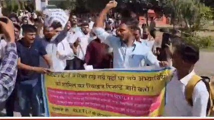 जयपुर: बेरोजगारों का हल्ला बोल, उपेन यादव के नेतृत्व में कर्मचारी चयन बोर्ड का किया घेराव
