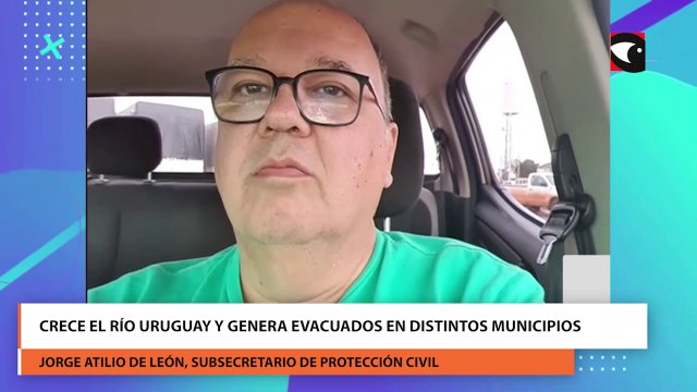 Jorge Atilio de León dijo hubo 72 familias evacuadas en El Soberbio