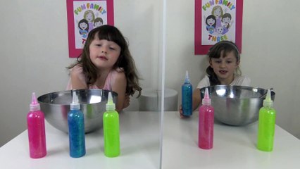 Fazendo Slime Colorido das Princesas