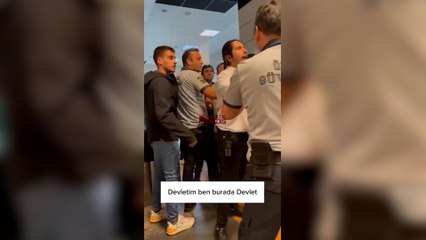 Vatandaş ve özel güvenlik arasında kavga: Ben devletim