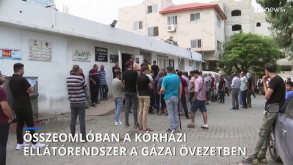 Túlzsúfoltak a kórházak a sebesültek nagy száma miatt a Gázai övezetben