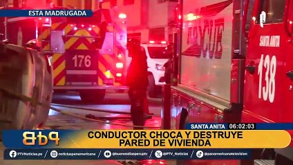 Accidente en Santa Anita: conductor pierde el control y destruye pared de vivienda