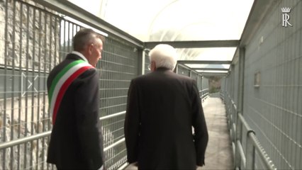 Mattarella visita la diga del Vajont