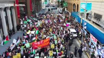 ABD’nin San Francisco kentinde Filistin'e destek gösterisi düzenlendi