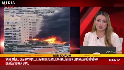 Azerbaycanlı sunucu, Hamas yöneticilerini yerden yere vurdu