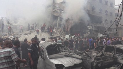 Jabaliya, dans la bande de Gaza, touchée par des frappes israéliennes