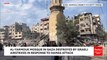 Israeli Air Stikes Cause Destruction Of Gaza Mosque As Conflict With Hamas Worsens