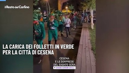 La carica dei folletti in verde per la citt? di Cesena, video