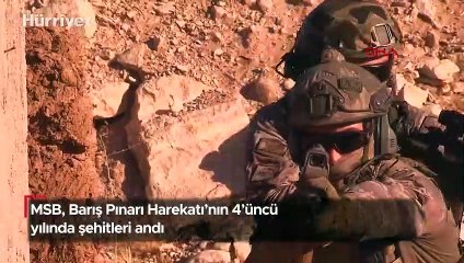 MSB, Barış Pınarı Harekatı'nın 4'üncü yılında şehitleri andı