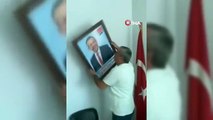 Bolu Belediye Başkanı Tanju Özcan'ın fotoğrafı çöpe atıldı