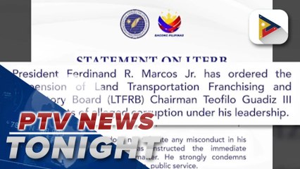 Tải video: LTFRB Chair Teofilo Guadiz III suspended due to alleged corruption