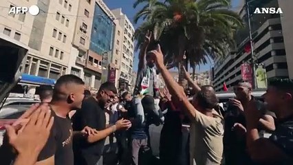 Nablus, palestinesi in festa per i combattenti di Gaza infiltrati in Israele