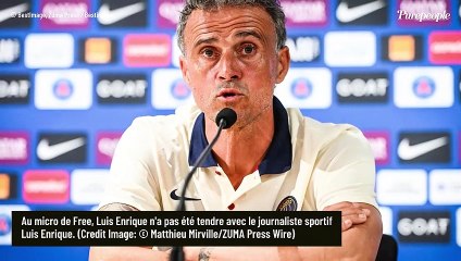 Luis Enrique s'en prend violemment à un célèbre journaliste français après la victoire du PSG, sa riposte très attendue