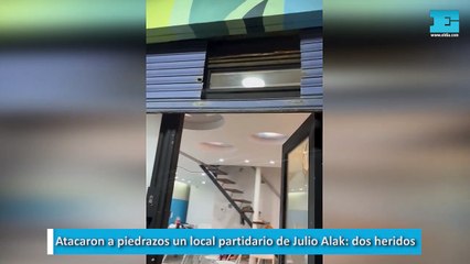Atacaron a piedrazos un local partidario de Julio Alak: dos heridos