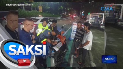 2 lalaking sinita dahil walang helmet, nahulihan umano ng shabu | Saksi