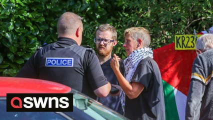 Pro-Palestinian protesters target Leicester drone factory they accuse of supplying weapons to Israel