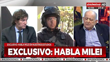 Milei en Crónica:  "No hay que mentir con el número de desaparecidos"