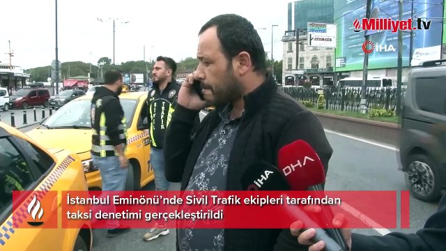Taksi denetiminde bir sürücü gözaltına alındı! Söyledikleri şoke etti