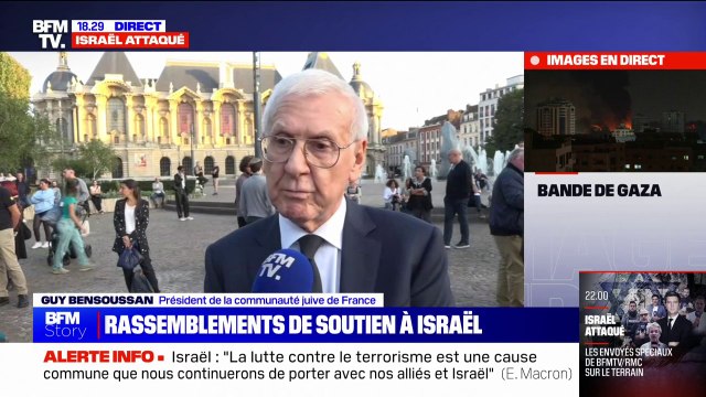 J'appelle de tous mes vœux une mobilisation générale de tous les Français : Guy Bensoussan, président de la communauté juive de Lille, réagit au rassemblement de soutien à Israël organisé dans sa ville
