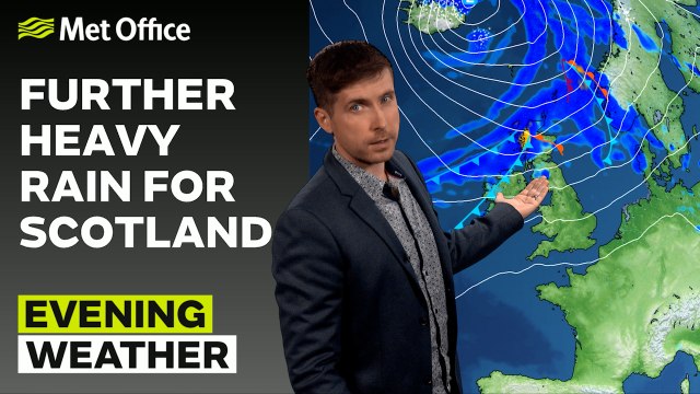 Met Office Evening Weather Forecast 09/10/23 – Further rain reaching Scotland