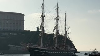 VIDÉO. Le Belem, plus vieux trois-mâts de France, fait son entrée dans le Vieux-Port de Marseille