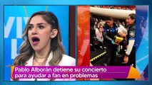 Pablo Alborán detiene su concierto para ayudar a fan