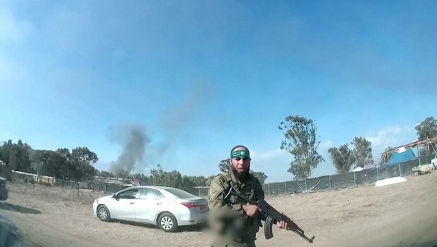 Dashcam captures moment Hamas gunmen fire on party-goers at Israeli festival