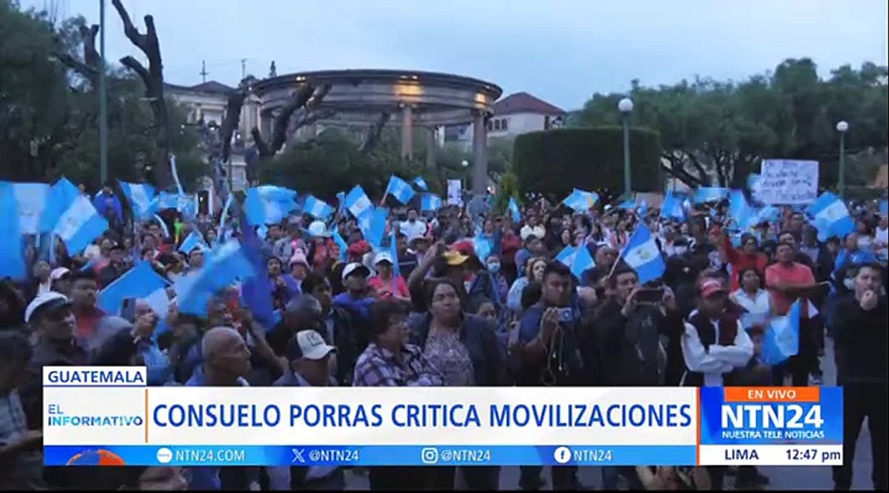 Guatemala completa ocho días de protestas y campesinos se unen con "paro indefinido"