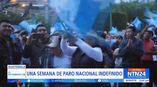Guatemala completa ocho días de protestas y campesinos se unen con paro indefinido