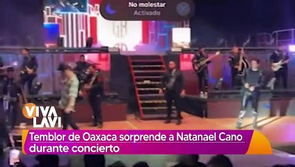 Temblor de Oaxaca sorprende a Natanael Cano en concierto