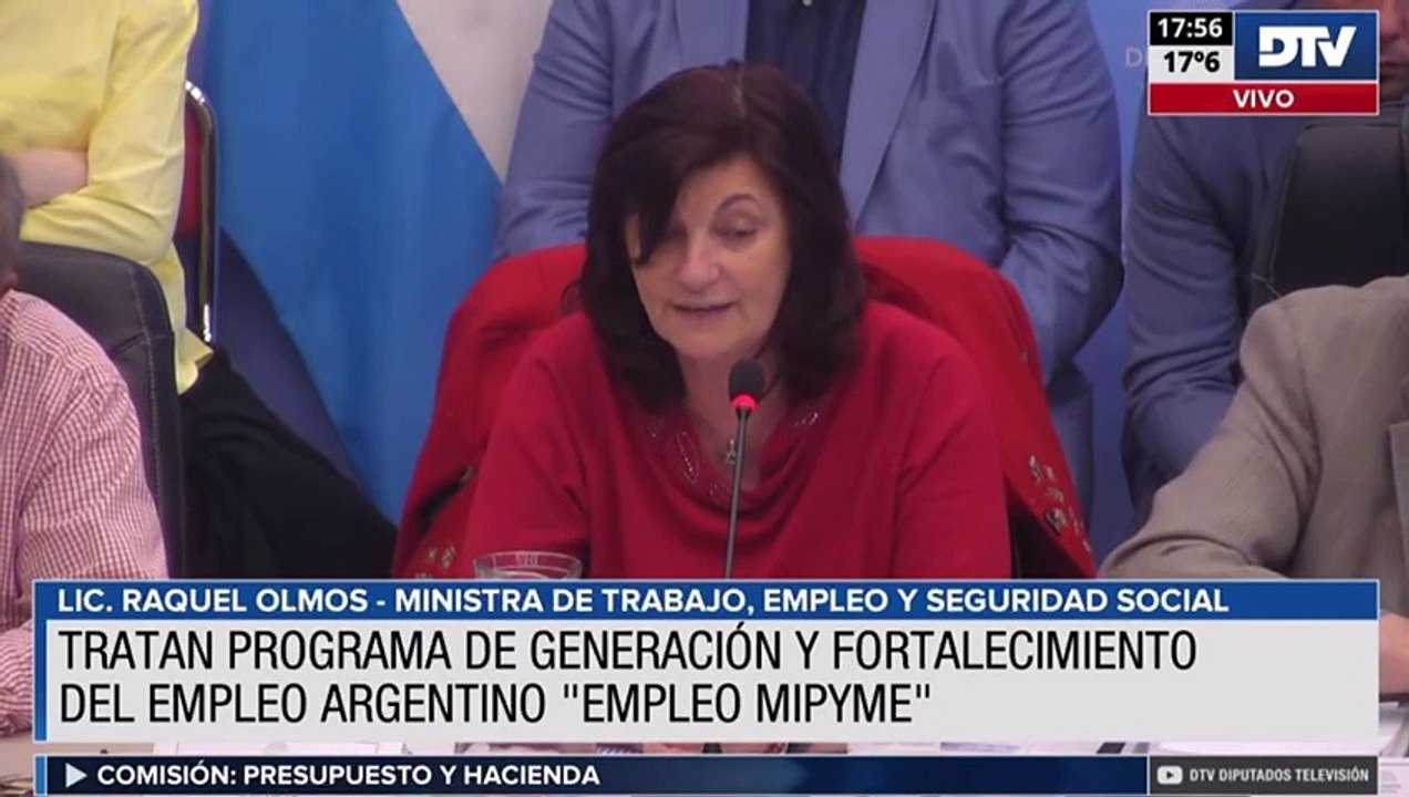 Diputados: con presencia de funcionarios en el debate, avanzó el proyecto de "empleo MiPyME"