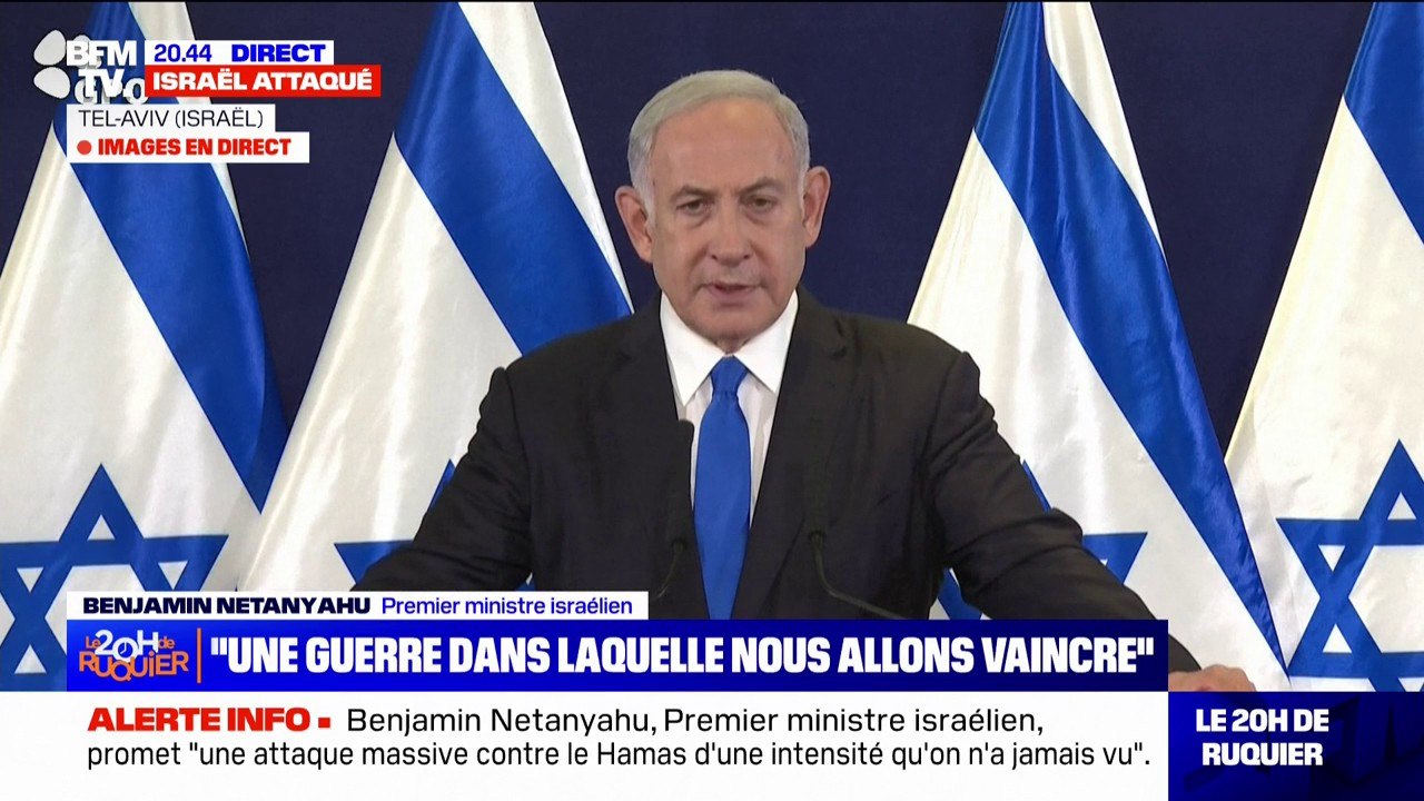 Benjamin Netanyahu (Premier ministre israélien): "Des jours difficiles nous attendent, mais nous vaincrons"