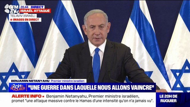 Benjamin Netanyahu (Premier ministre israélien): Des jours difficiles nous attendent, mais nous vaincrons