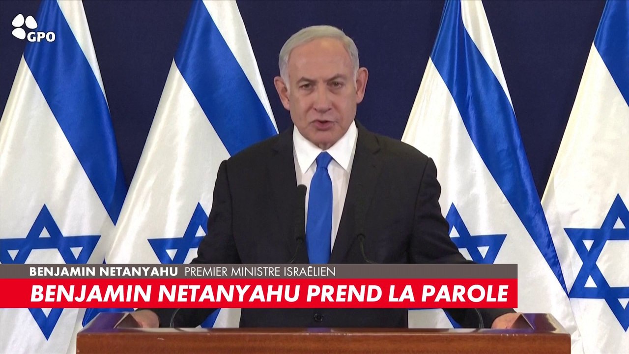 Le Premier ministre Israélien, Benjamin Netanyahu, prend la parole sur les attaques contre Israël