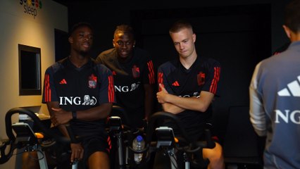 Les Diables à l'entraînement (images RBFA)