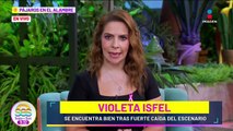 Violeta Isfel se encuentra bien tras FUERTE caída en presentación Lagunilla mi Barrio