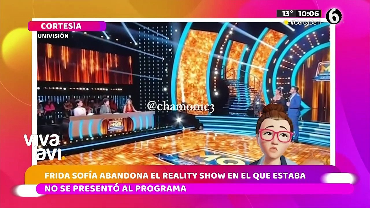 Frida Sofía abandona reality show; no se presentó en el programa ...
