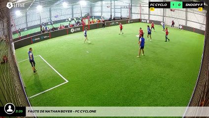 Faute de Nathan BOYER - FC Cyclone