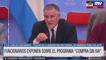 Funcionarios nacionales presentaron el proyecto que crea el programa "compre sin IVA"
