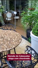 Mansão de Cabeçudas alaga com chuvarada