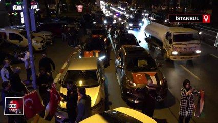 İstanbul'da Filistin’e destek konvoyu