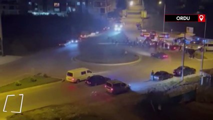 Ordu'da kavşakta drift yapan sürücüye ceza