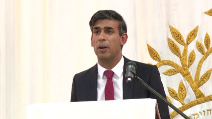 سوناك: بريطانيا تقف بشكل كامل مع إسرائيل