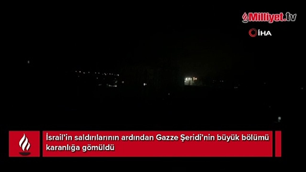 Gazze Şeridi karanlığa gömüldü