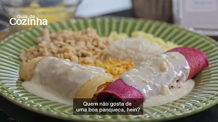 Massa de panqueca colorida e saudável