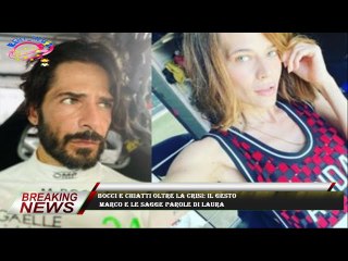 Bocci e Chiatti oltre la crisi: il gesto  Marco e le sagge parole di Laura