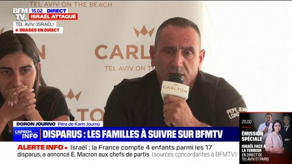 Israël: "Ma fille n'est pas partie pour faire la guerre, elle est partie pour danser" témoigne le père de Karin Journo, disparue après l'attaque du Hamas lors du festival de musique électronique