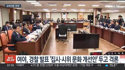 경찰청 국감…'집회대응·조직개편안' 날선 공방