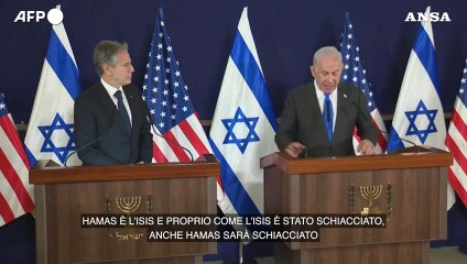 Israele, Netanyahu: "Hamas deve essere schiacciato come l'Isis"